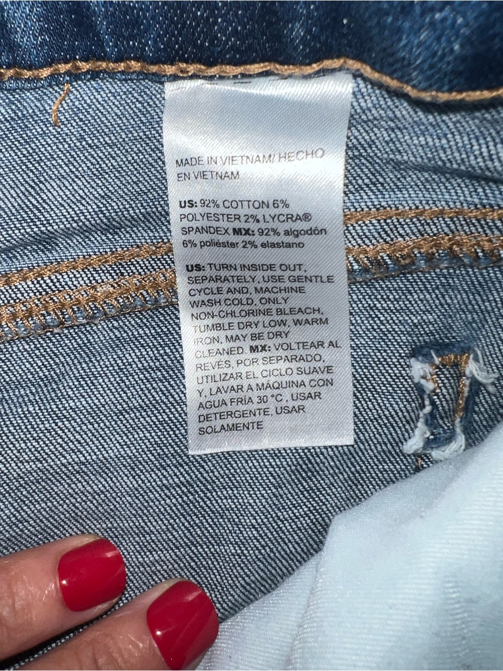Chicos so slimming cropped capri jeans size 1.5 (10) (A123) - Picture 7 of 8